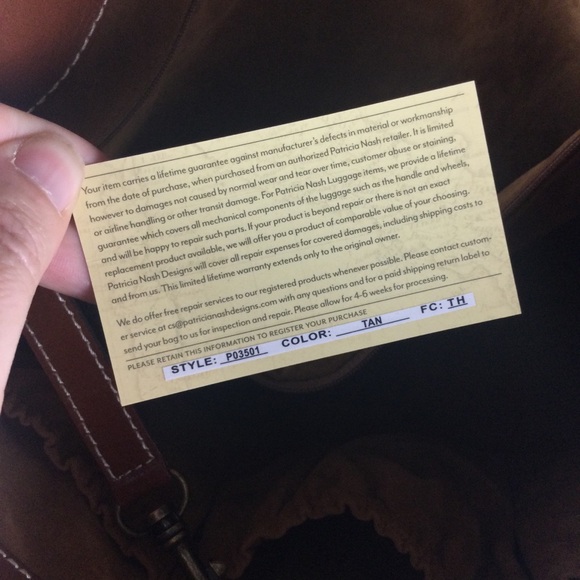 Patricia Nash Olivenza Leather Double Handle Snap Top Tote Bag - Picture 14 of 16